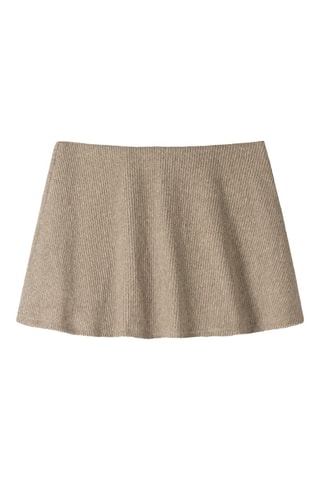 Falda evasé - Beige