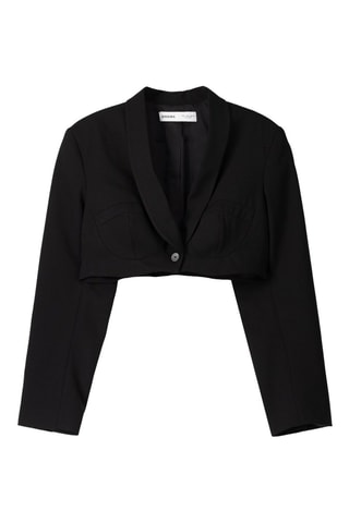 Blazer corta - Negro