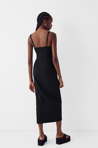 Vestido midi - Negro