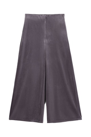 Pantalón wide leg - Gris