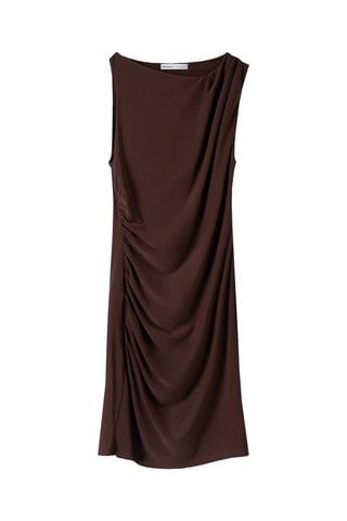 Vestido recto - Marrón