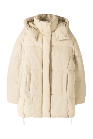 Anorak con capucha - Beige