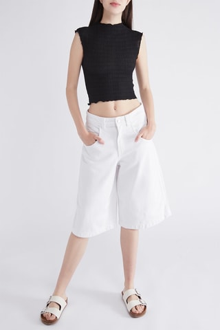 Bermudas relaxed - Blanco