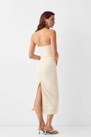 Vestido midi - Beige