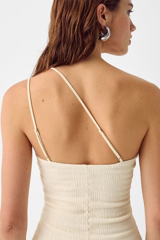 Vestido midi - Beige