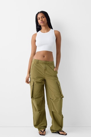 Pantalón cargo - Verde