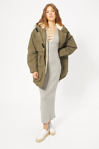 Parka con capucha - Caqui