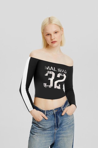 Crop top - Negro