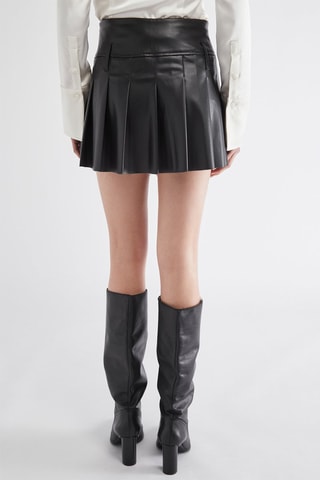 Falda plisada - Negro