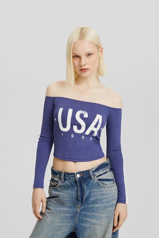 Crop top - Azul