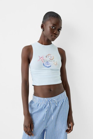 Crop top - Azul