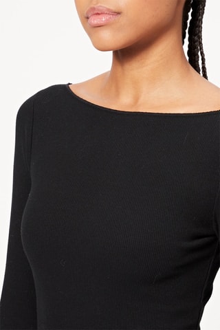 Vestido jersey - Negro