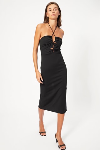 Vestido midi - Negro