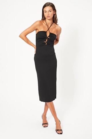 Vestido midi - Negro