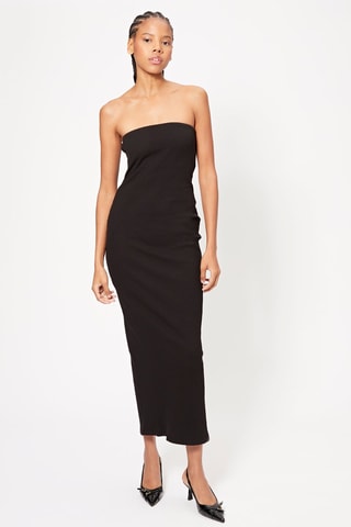 Vestido bustier - Negro