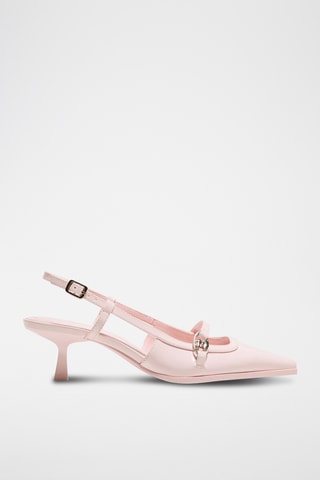 Zapatos con brillo de tacón - Rosa empolvado