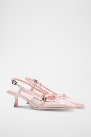 Zapatos con brillo de tacón - Rosa empolvado