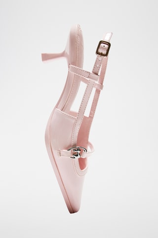 Zapatos con brillo de tacón - Rosa empolvado