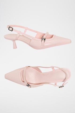 Zapatos con brillo de tacón - Rosa empolvado