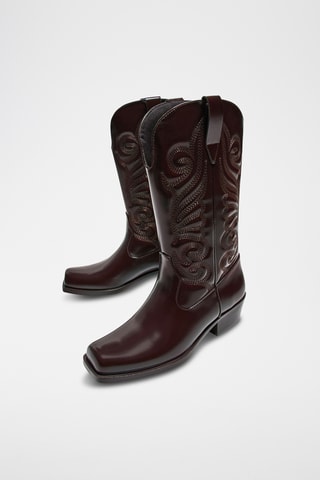 Botas cowboy - Marrón oscuro