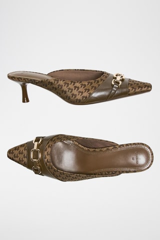 Sandalias de tacón - Marrón y marrón claro