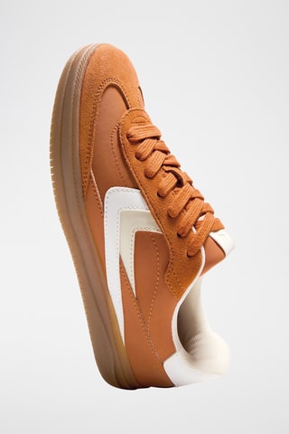 Zapatillas - Mostaza y blanco