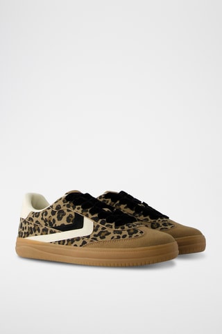 Zapatillas - Marrón claro y negro