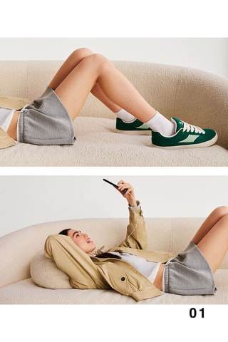 Zapatillas - Verde esmeralda y blanco