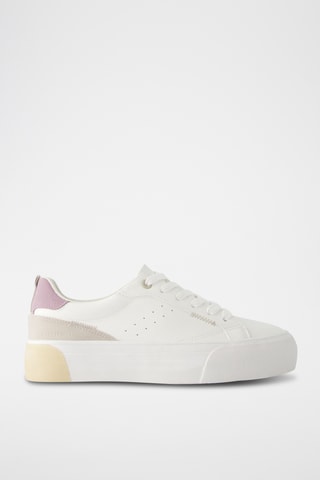 Zapatillas - Blanco y beige claro