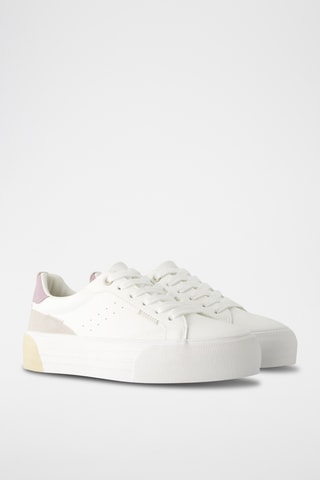 Zapatillas - Blanco y beige claro