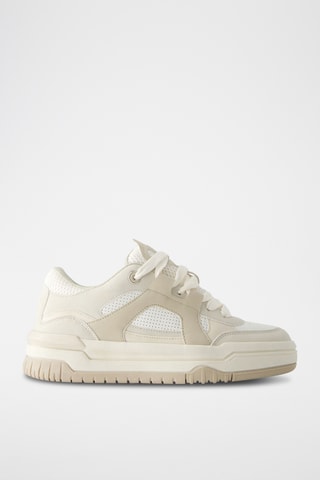 Zapatillas - Beige claro y blanco