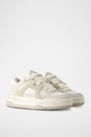 Zapatillas - Beige claro y blanco