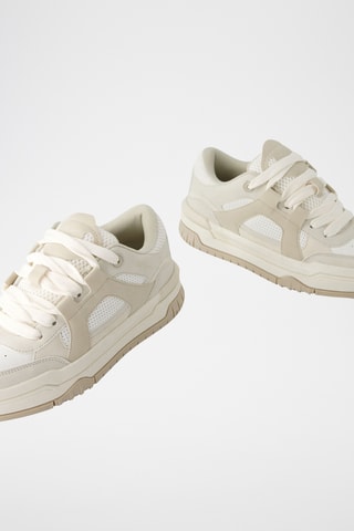 Zapatillas - Beige claro y blanco