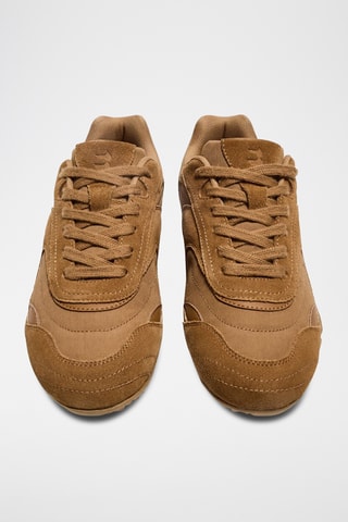 Zapatillas de piel - Camel