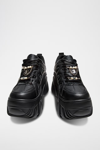 Zapatillas con plataforma - Negro