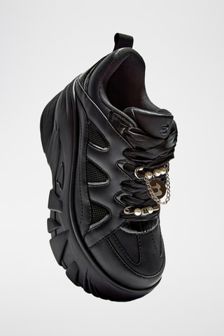 Zapatillas con plataforma - Negro