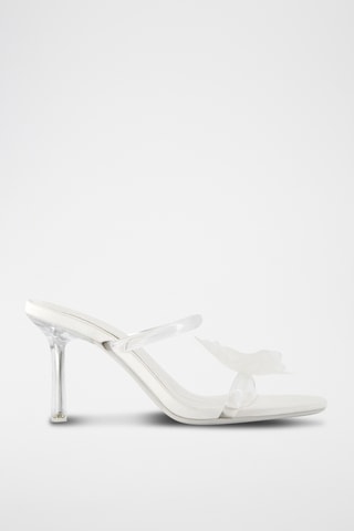 Sandalias de tacón - Blanco y transparente