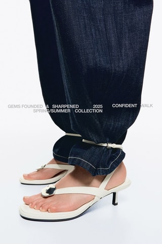 Sandalias de tacón - Blanco