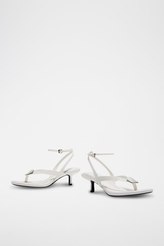 Sandalias de tacón - Blanco