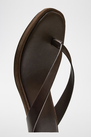 Sandalias de tacón - Marrón