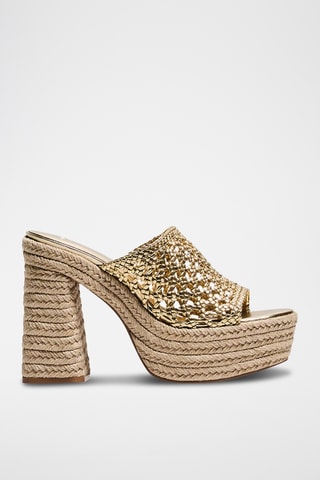 Sandalias de tacón - Dorado