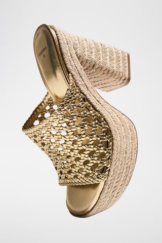 Sandalias de tacón - Dorado