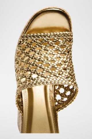 Sandalias de tacón - Dorado