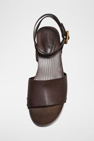 Sandalias de tacón - Marrón