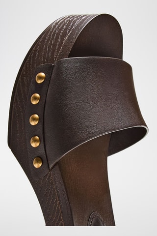 Sandalias de tacón - Marrón