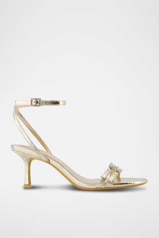 Sandalias de tacón - Dorado