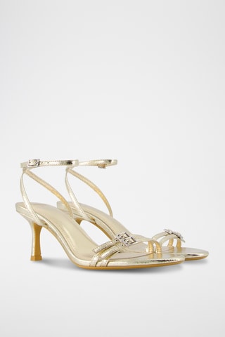 Sandalias de tacón - Dorado