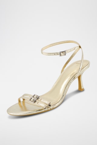 Sandalias de tacón - Dorado