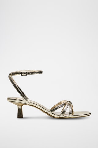 Sandalias de tacón - Dorado