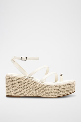 Sandalias de cuña - Blanco